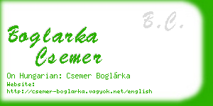 boglarka csemer business card